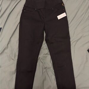 High-Waisted Black Skinny Jeans